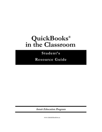 QuickBooks In The Classroom