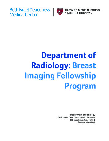 Department Of Radiology: Breast Imaging Fellowship 
