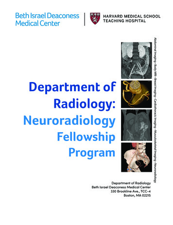 Department Of Radiology: Neuroradiology