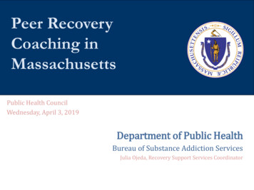 Peer Recovery Coaching In Massachusetts