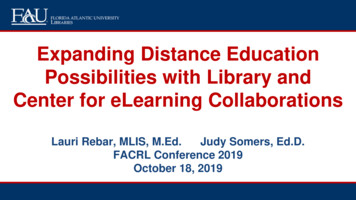 Expanding Distance Education Possibilities With Library .
