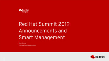 Red Hat Summit 2019 Announcements And Smart 