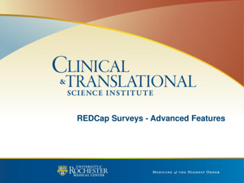 REDCap Surveys - Advanced Features