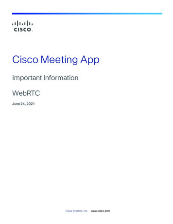 Cisco Meeting App
