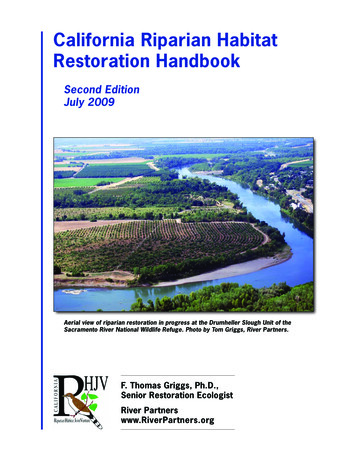 California Riparian Habitat Restoration Handbook