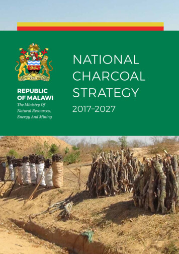 NATiONAL CHARCOAL STRATEGY - AFR100