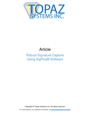 SigPlus Robust Signatures