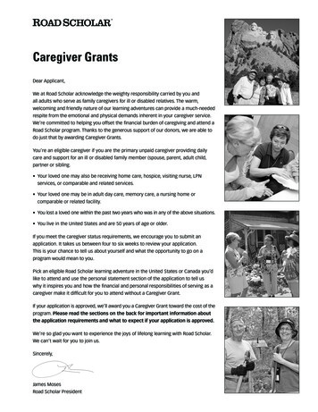 Caregiver Grants - Road Scholar