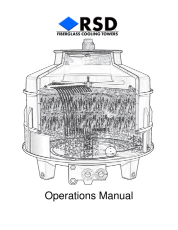 RSD Operation Manual - Rsdcoolingtowers 