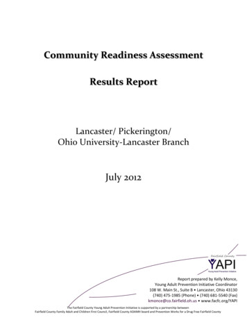 Community Readiness Assessment Results Report - Ohio