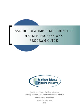 SANDIEGO&IMPERIALCOUNTIES HEALTHPROFESSIONS 