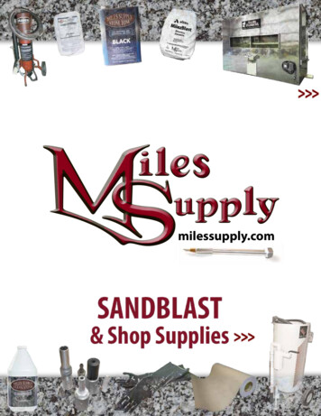 Sandblast Catalog Miles Supply