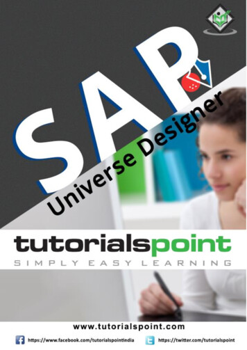 SAP Universe Designer - Tutorialspoint