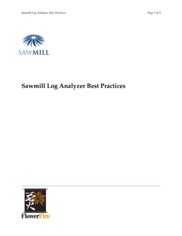 Sawmill Log Analyzer Best Practices