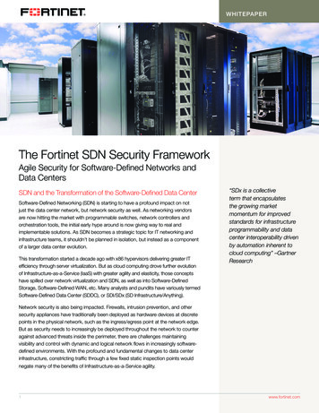 The Fortinet SDN Security Framework