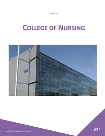 Section 19 College Of Nursing - Office Of Graduate Studies