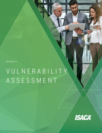 SECURITY VULNERABILITY ASSESSMENT