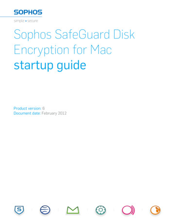 Sophos SafeGuard Disk Encryption For Mac Startup Guide