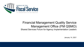 Financial Management Quality Service Management Office 