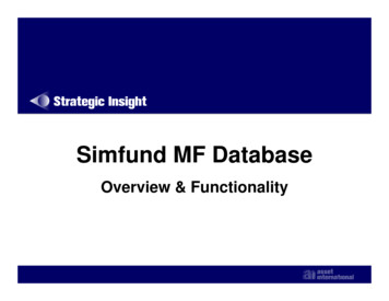 Simfund MF Database - Sionline 