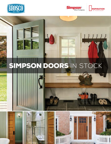 SIMPSON DOORS IN STOCK - Northeast Building Supply