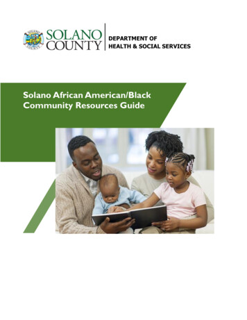 Solano African American/Black Community Resources Guide