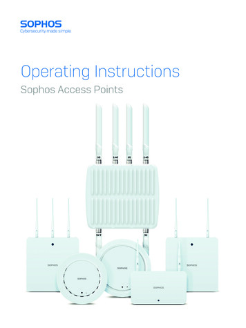 Sophos Access Points - Operating Instructions