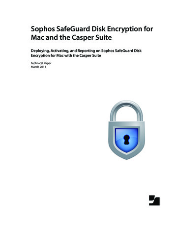 Sophos SafeGuard Disk Encryption For Mac And The Casper Suite