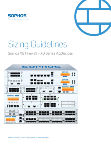 Sophos Xg-series Sizing-guide Sgna - USLetter