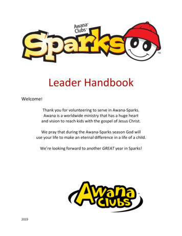 Sparks Leader Handbook 2019 - McLean Bible Church