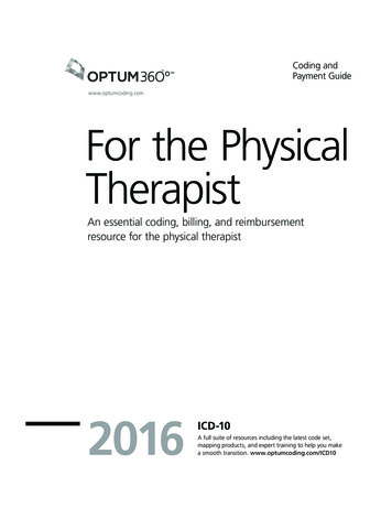 For The Physical Therapist - Optum360Coding