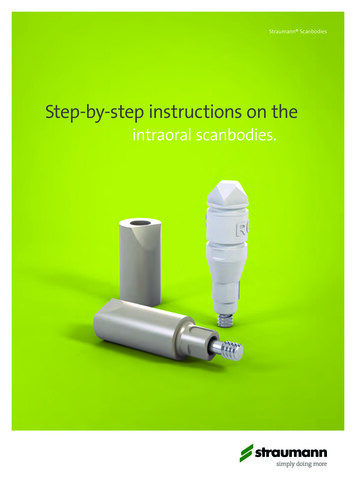 Step-by-step Instructions On The Intraoral Scanbodies.