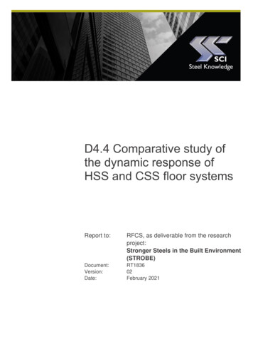 D4.4 Comparative Study Of The Dynamic Response Of HSS And .