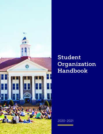 Student Organization Handbook - Info.jmu.edu