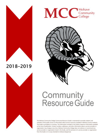 SS Community Resource Guide 13-14 - Mohave Community 