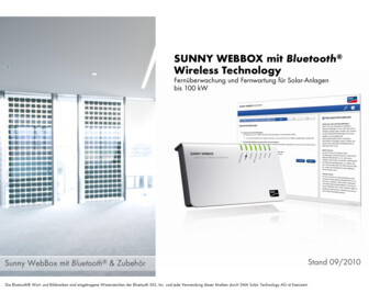 SUNNY WEBBOX Mit Bluetooth Wireless Technology