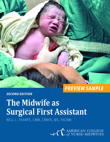 SECOND EDITION The Midwife As Surgical First Assistant
