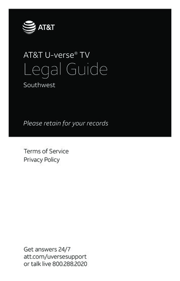 AT&T U-verse TV Legal Guide