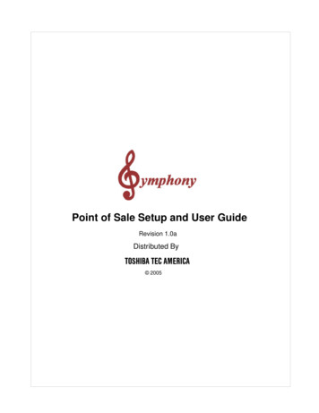 Point Of Sale Setup And User Guide - Toshiba
