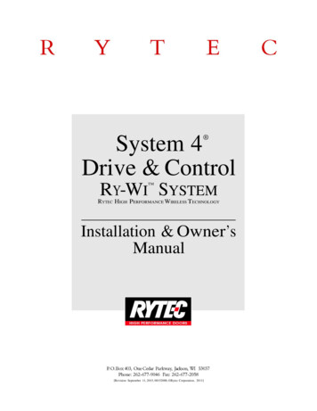 System 4 Install-Owner's - Rytec Doors