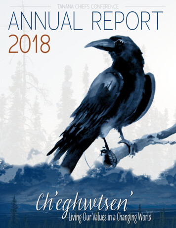 TANANA CHIEFS CONFERENCE ANNUAL REPORT 2018