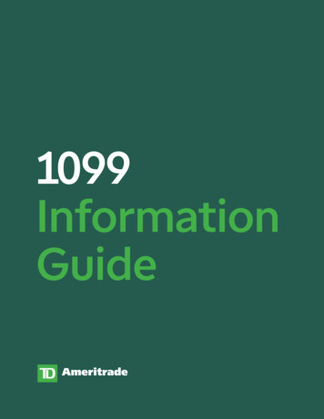 1099 Information Guide - TD Ameritrade