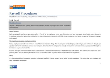 Payroll Procedures - IBA