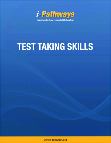 Test Taking Skills Guide - I-Pathways