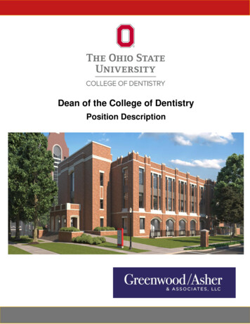 Dean Of The College Of Dentistry