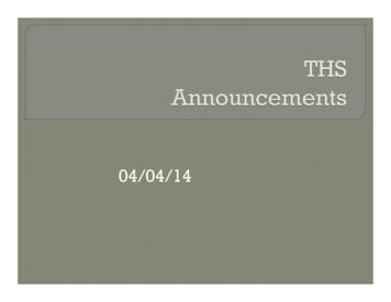 THS Announcements.ppt [Read-Only]