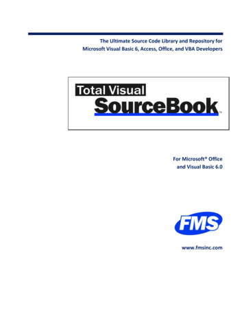 Total Visual Sourcebook Manual - Microsoft Access, SQL .