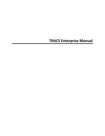 TRACS Enterprise Manual