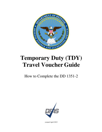 Temporary Duty (TDY) Travel Voucher Guide