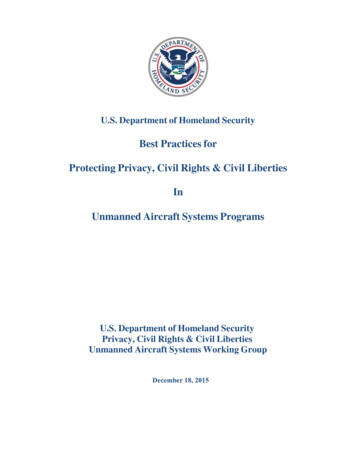 Best Practices For Protecting Privacy, Civil Rights .